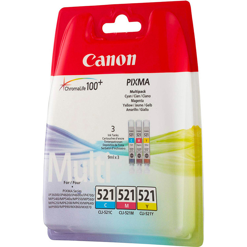 CARTOUCHE CLI 521 PACK COUL. CARTOUCHE CLI 521 PACK COUL.