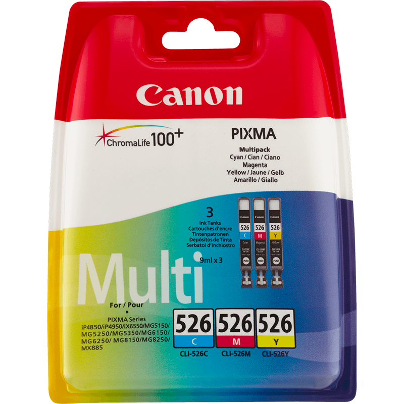 CARTOUCHE CLI 526 PACK COUL. CARTOUCHE CLI 526 PACK COUL.