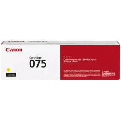 Image de CARTOUCHE 075 JAUNE POUR LBP 64X & MF 66X